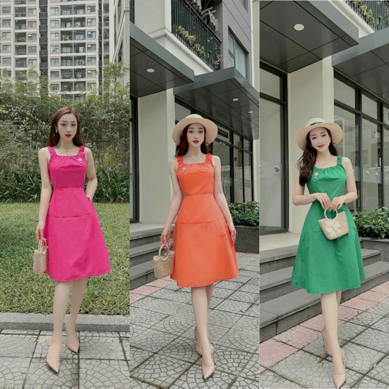 Bán sỉ váy dây dáng xoè