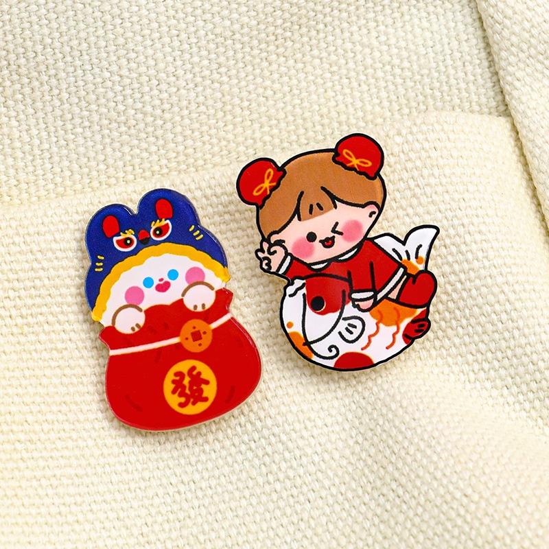 1 Móc Khóa Acrylic Hình Thỏ Dễ Thương