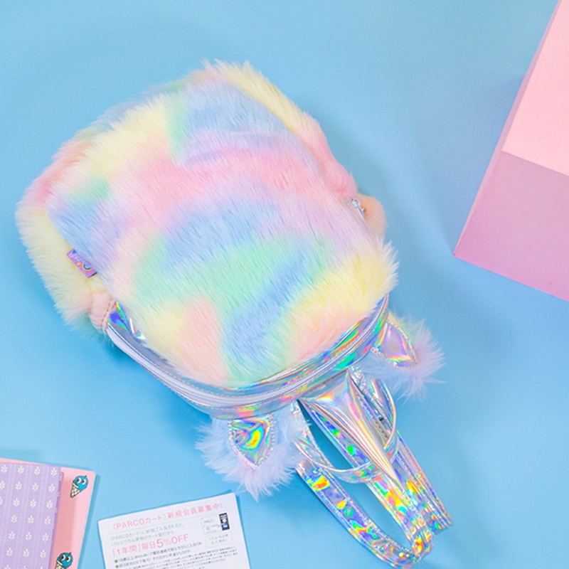 Ba Lô Hình Kỳ Lân Nhồi Bông Mini Dễ Thương Cho Nữ HYOY jp5