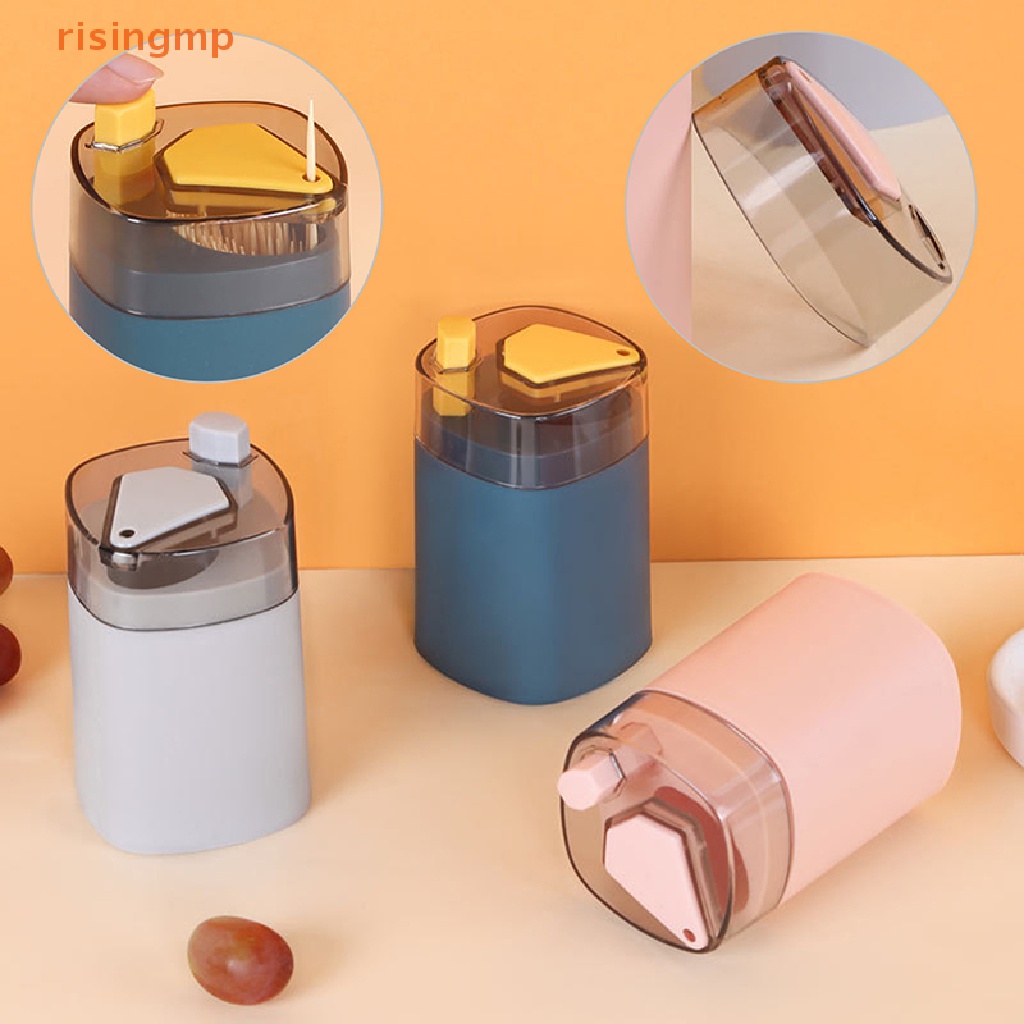 Hộp Đựng Tăm Xỉa Răng Tự Động Nhiều Màu Sắc Bằng PP Nhỏ Gọn Tiện Lợi