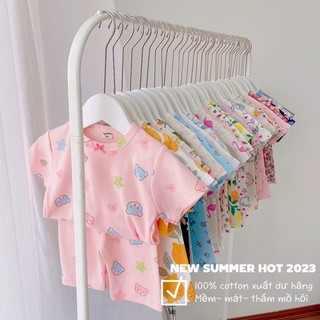 set 3 bộ thun cotton cho bé gái