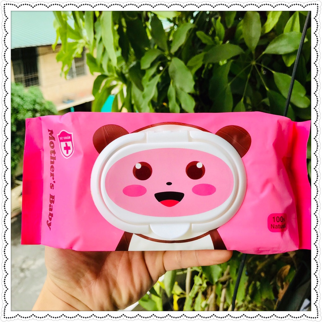 Giấy ướt cao cấp Mother's Baby 100 tờ không mùi an toàn cho bé