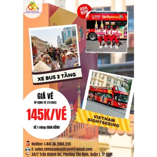 Tp. Hồ Chí Minh [voucher] Chương Trình  "Vòng Quanh Thành Phố Trên Xe Buýt 2 Tầng" - Ban Ngày - Chim Cánh Cụt Travel