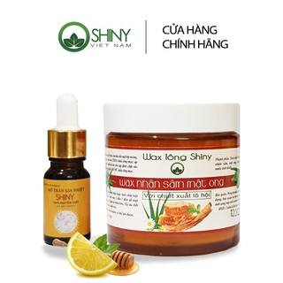 Combo Wax Lông Nhân Sâm và Mỡ Trăn Nguyên Chất 10ml