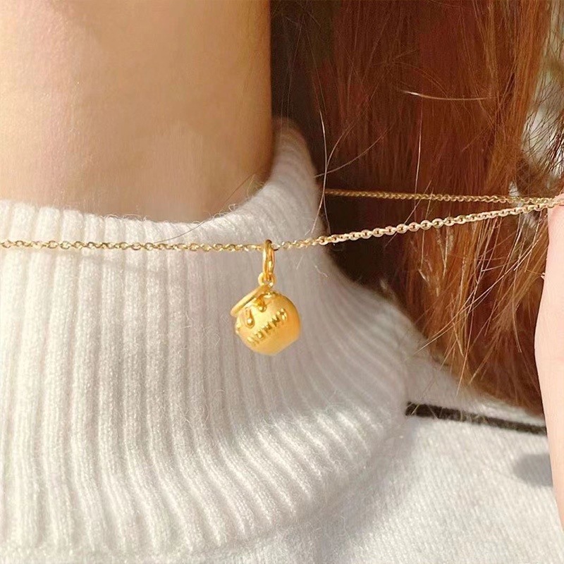 yakult Vòng cổ Mặt Hình Chậu Mật Ong Winnie-Pooh Cá Tính Tươi Tắn Cho Nữ