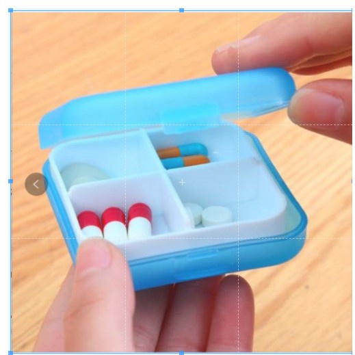 1 Hộp Đựng Thuốc Có Bốn Ngăn Tiện Lợi