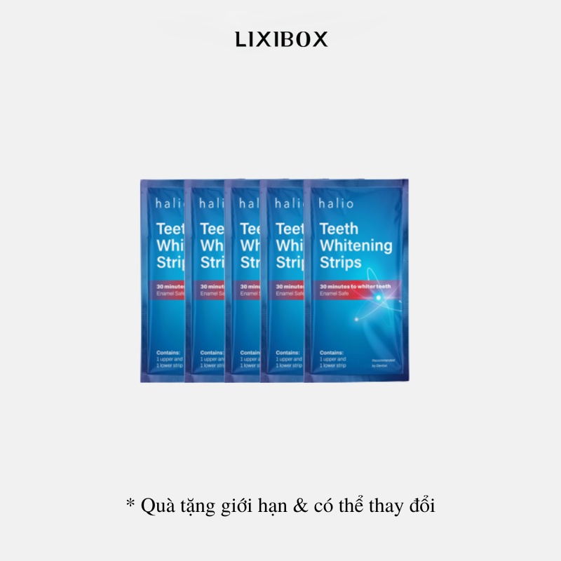 [HB Gift] Set 5 Miếng Dán Trắng Răng Halio Teeth Whitening Strip