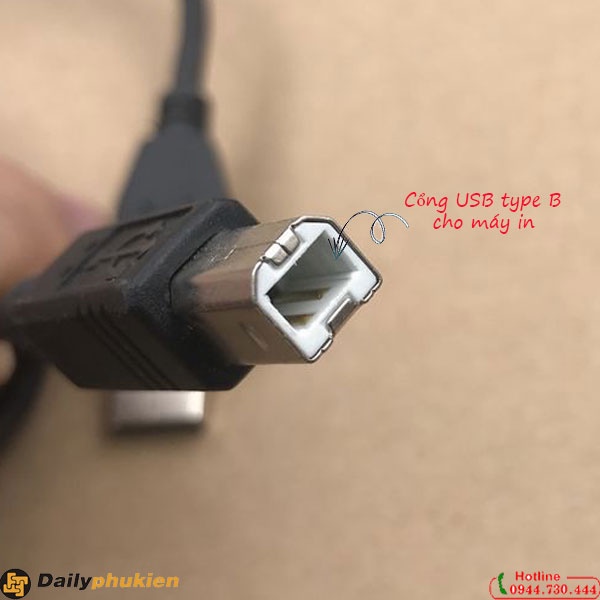 Dây usb kết nối máy in canon HP với máy tính dài 1.5m xịn