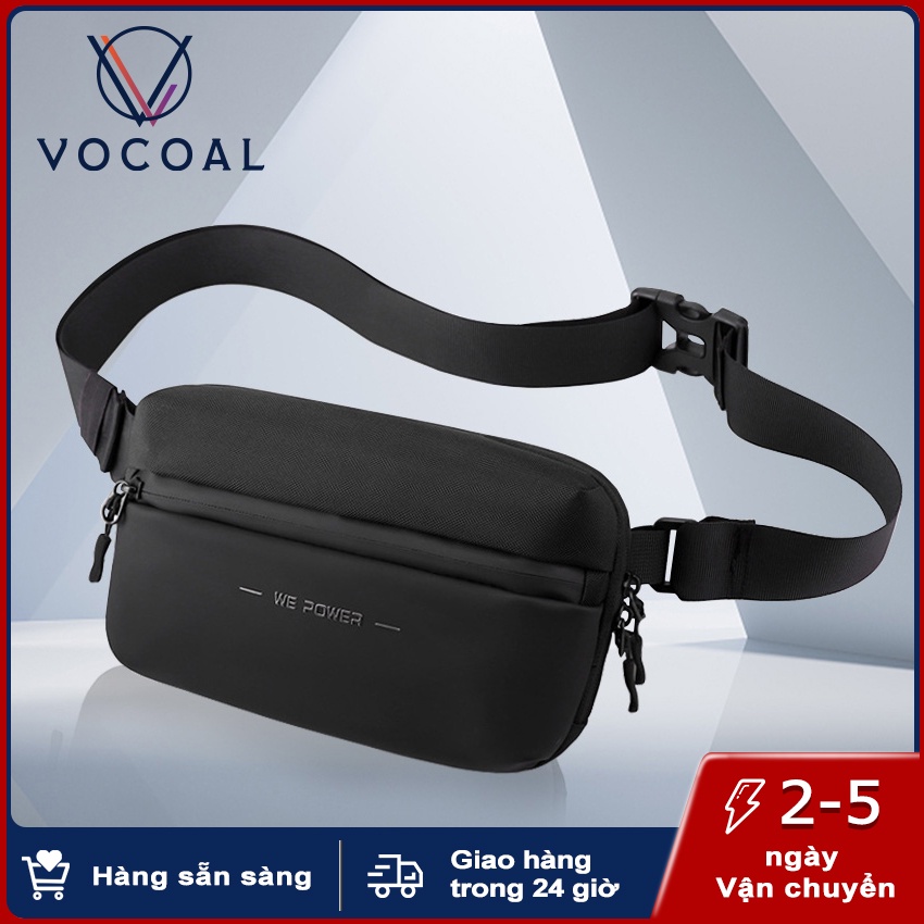 Vocoal Túi đeo ngực cho nam Túi đeo chéo Túi đeo chéo chống thấm nước Túi đeo vai đường phố Túi Messenger Túi du lịch di động Túi đi làm hoặc đi học