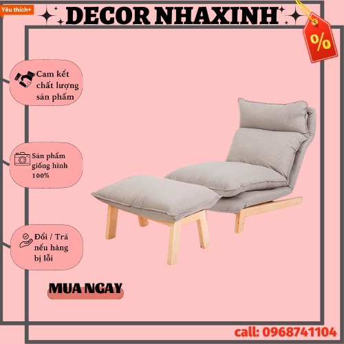 (HÀNG MỚI) Ghế Lười, Ghế Sofa Thư Giãn Phong Cách Nhật Bản Hiện Đại Tặng Kèm Đôn Ghế | BigBuy360 - bigbuy360.vn