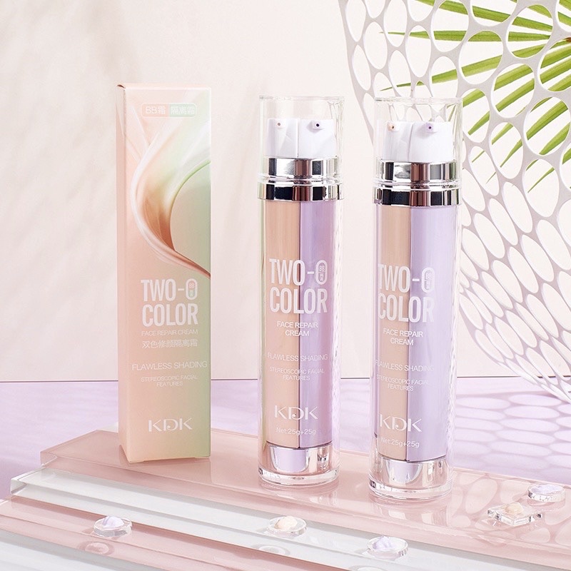 Kem Nền KDK Kiềm Dầu Trắng Sáng Hai Vòi