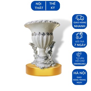 Bình hoa cắm hoa,chất liệu composite,mã BH29,bình hoa decor, chồng cây siêu bên thế kỷ