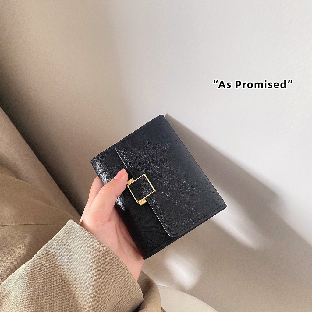 Ví nữ cầm tay Somi vân da thiết kế mỏng gọn 17S