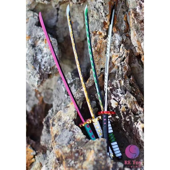 Đạo cụ cosplay mô hình kiếm katana zenitsu kimetsu no yaiba, zoro enma kitetsu zoro onepiece