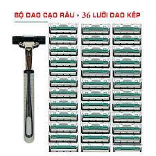 Bộ Cạo Râu Kèm 36 Lưỡi Kép Và 1 Kem Cạo Râu