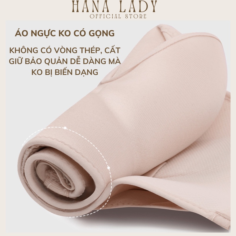 Áo Ngực Nữ Cài Trước Không Dây Không Gọng Nâng Ngực Chống Tuột Hana Lady A05