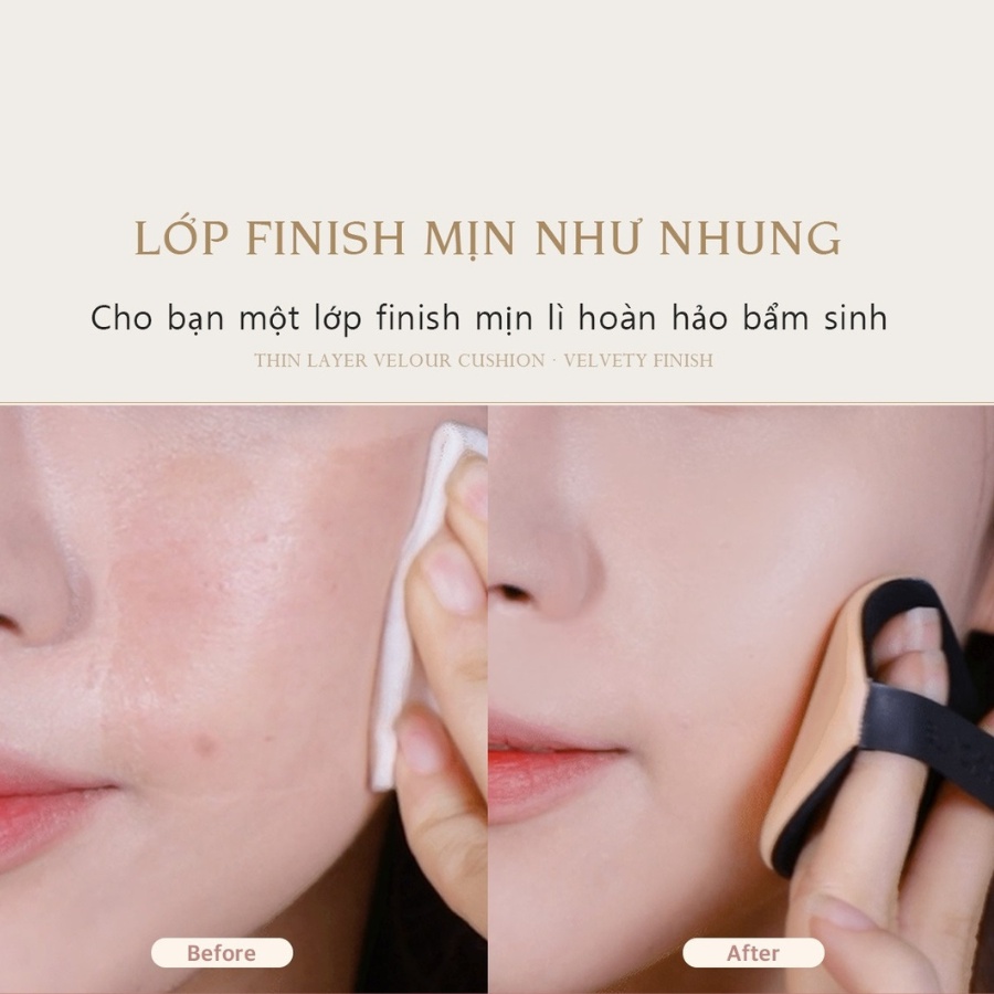 Phấn nước Black Rouge Thin Layer Velour Cushion 101.4g