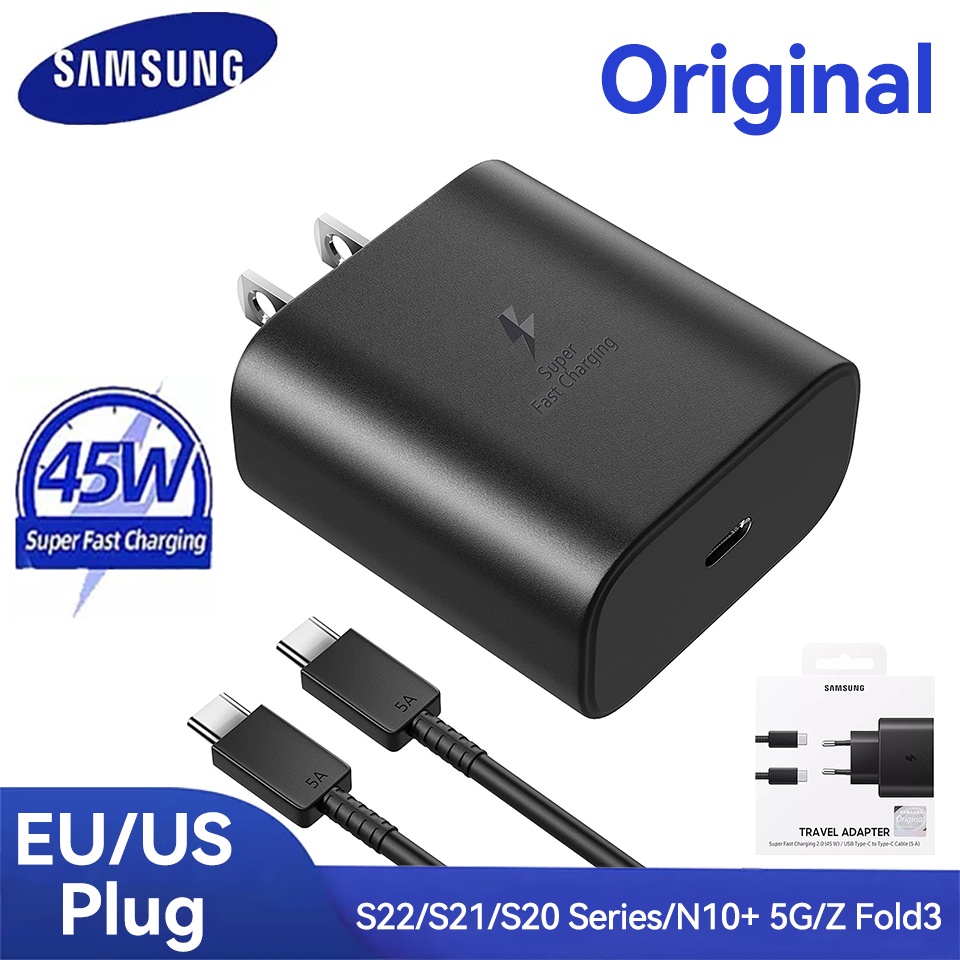 MIONE SAMSUNG Bộ Sạc Nhanh 45W Type C USB Chuyên Dụng Cho Galaxy S10 S20 S21 S22 FE Note10 20 21 22 23 Ultra