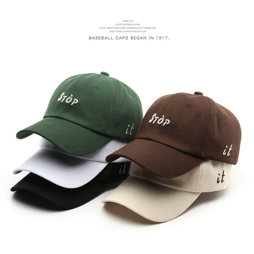 DARNELL Mũ Lưỡi Trai Thêu Chữ Đơn Giản Phong Cách Đường Phố Cho Nam Và Nữ