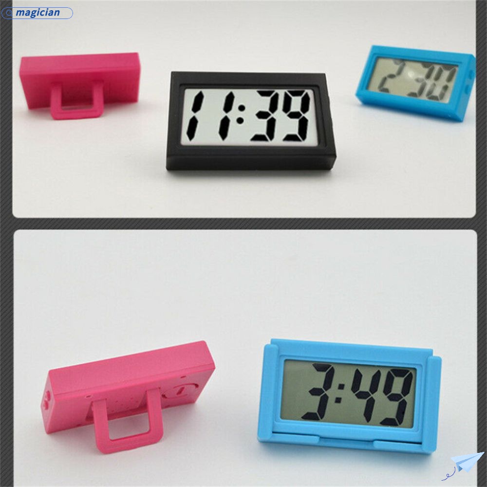 Đồng Hồ Điện Tử Tự Dính Màn Hình LCD Hiển Thị Thời Gian Và Ngày Tháng Để Bàn