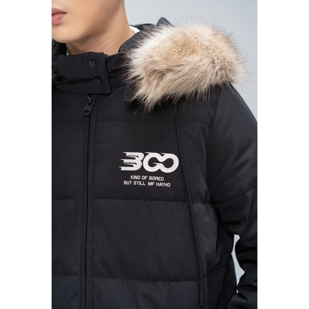 Áo Parka Unisex BOO Dáng Rộng Đính Patch BOO Essentials