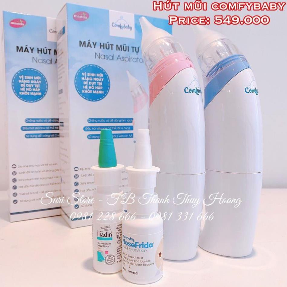 Máy hút mũi tự động Comfy Baby màu hồng