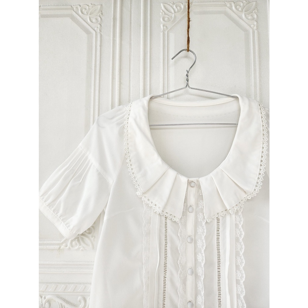 Áo voan phối ren 2hand Nhật