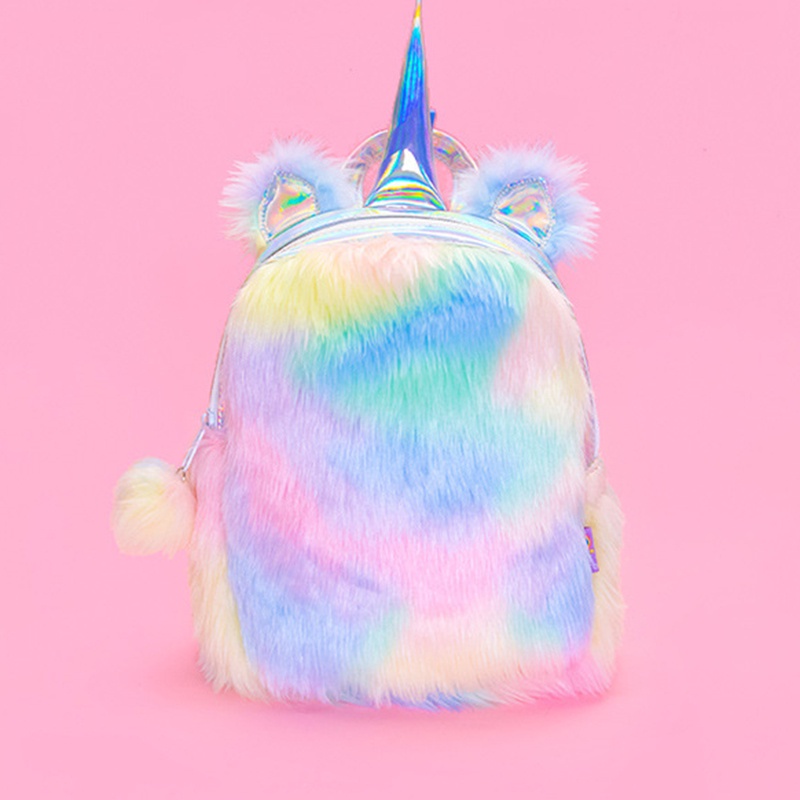 Ba Lô Hình Kỳ Lân Nhồi Bông Mini Dễ Thương Cho Nữ HYOY jp5