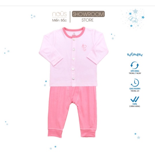 Bộ cài thẳng dài tay Nous Petut cho bé