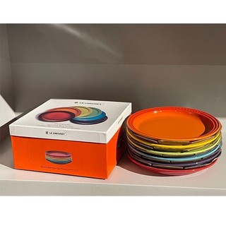 Hộp đĩa Le Creuset đường kính 23 cm, 9 inch - Le Creuset Plates 9" set of 6pcs gift box