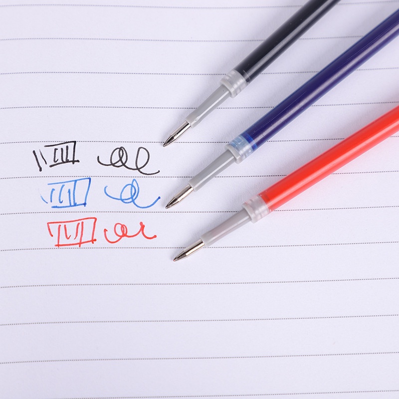 Set 20 Ruột Bút Mực Gel Ngòi Bút 0.5mm Màu Đỏ / Xanh Dương / Đen