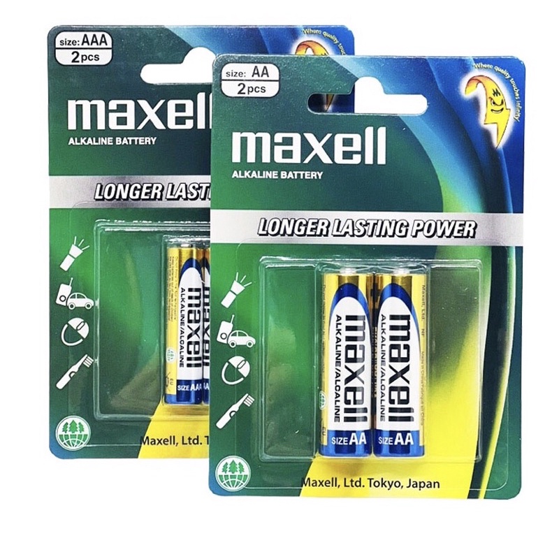 Pin AA Maxell alkaline vỷ 2 viên
