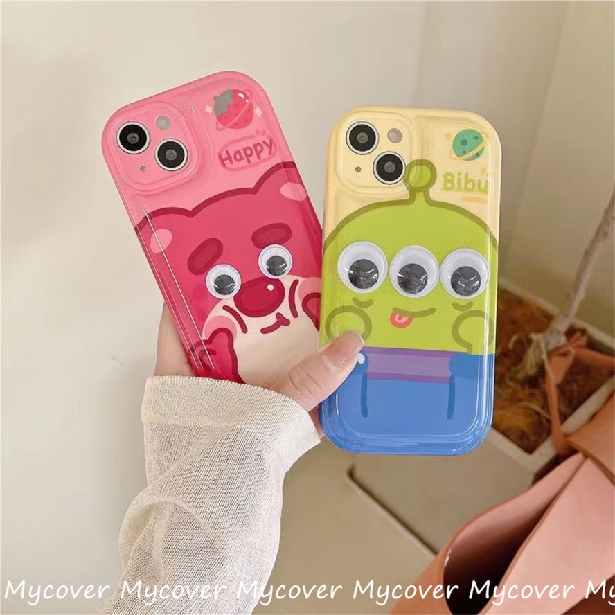 Ốp Điện Thoại Silicon Họa Tiết Gấu / Người Ngoài Hành Tinh Cho iPhone 14 13 12 11 Pro Max X Xr Xs 8 7 6 Plus SE 2020