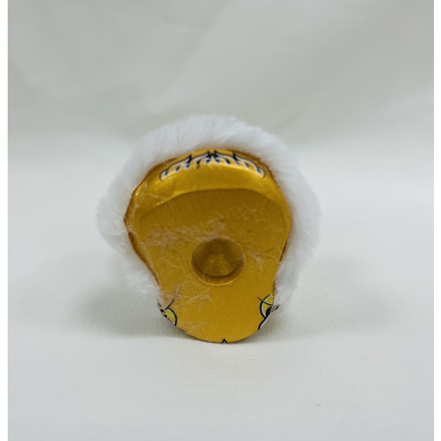 毛毛-香槟白 Móc Khóa Resin Hình Sư Tử Nhảy Múa Thời Trang