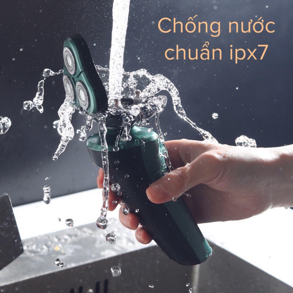 Máy cạo râu cao cấp 4in1 hàng chính hãng - chống nước chuẩn IPX7 có hiện thị phần trăm Pin