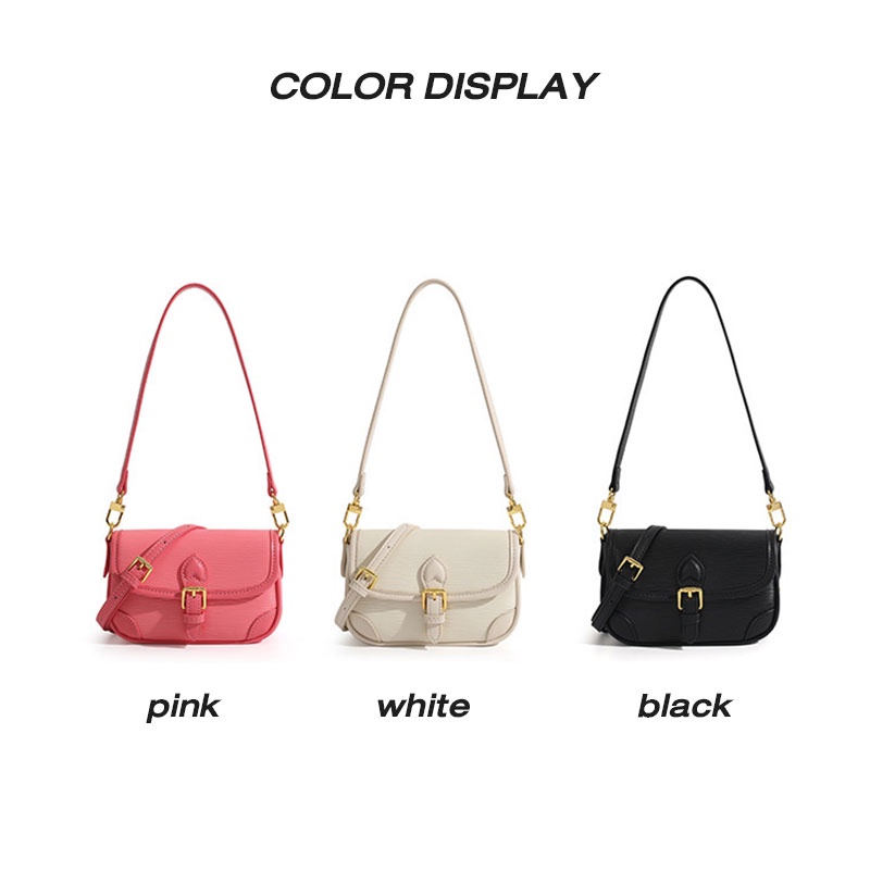 Mischa Túi Đeo Chéo Vai mini Bằng Da PU Màu Trơn Phong Cách Phương Tây