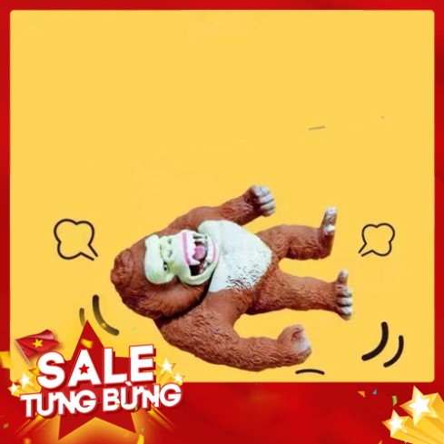 Con khỉ đàn hồi Há Miệng, Vượn cao su Đồ chơi Đười ươi đàn hồi xả Strees chất liệu cao su non