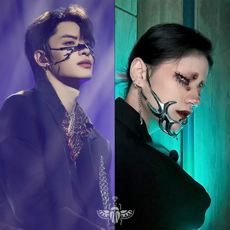 Bộ Khuyên Xỏ Mũi / Tai / Môi Bằng Kim Loại Có Thể Điều Chỉnh