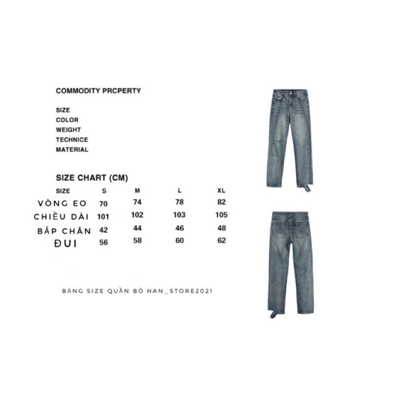 Quần jeans rách gối phong cách