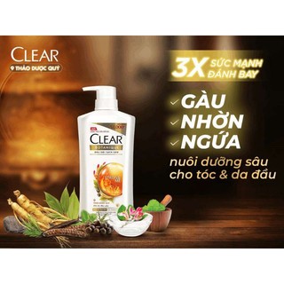 Dầu Gội CLEAR 630/900g
