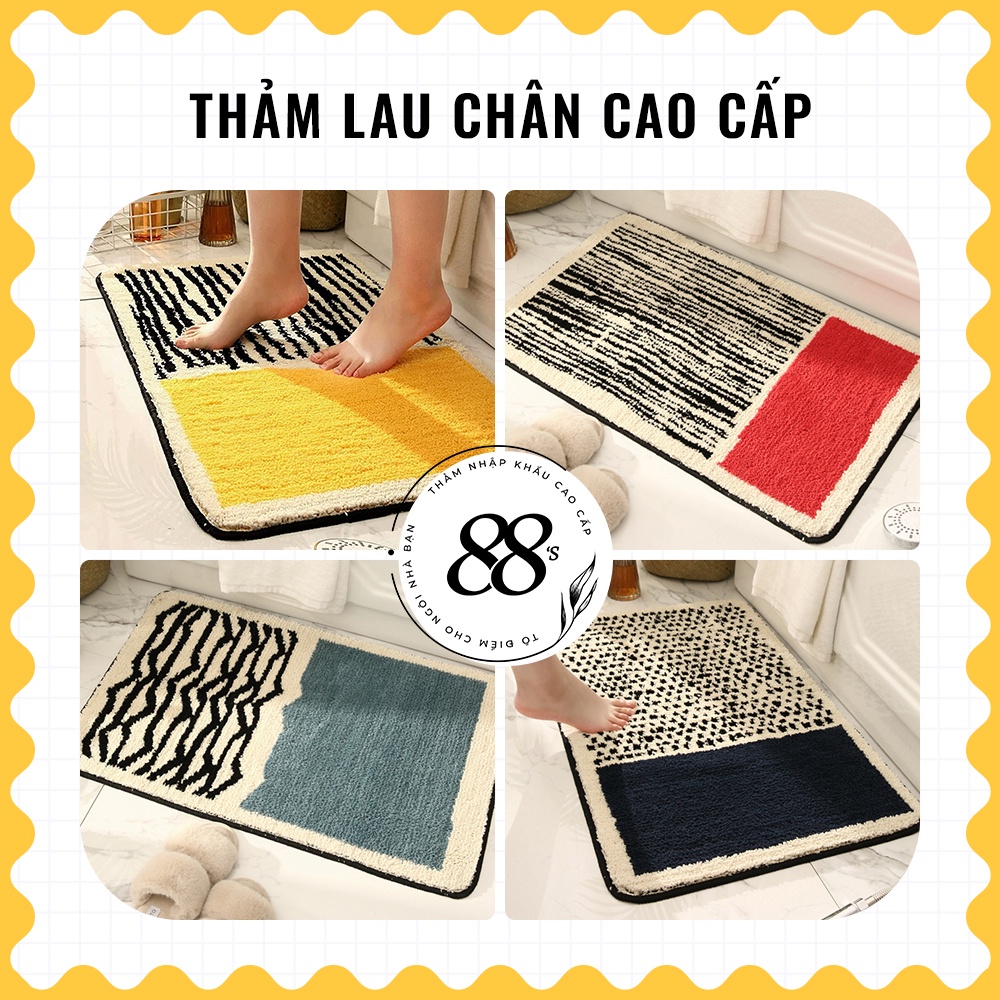 Thảm chùi chân, Thảm lau chân mềm mại, phong cách hiện đại cho trang trí nhà cửa