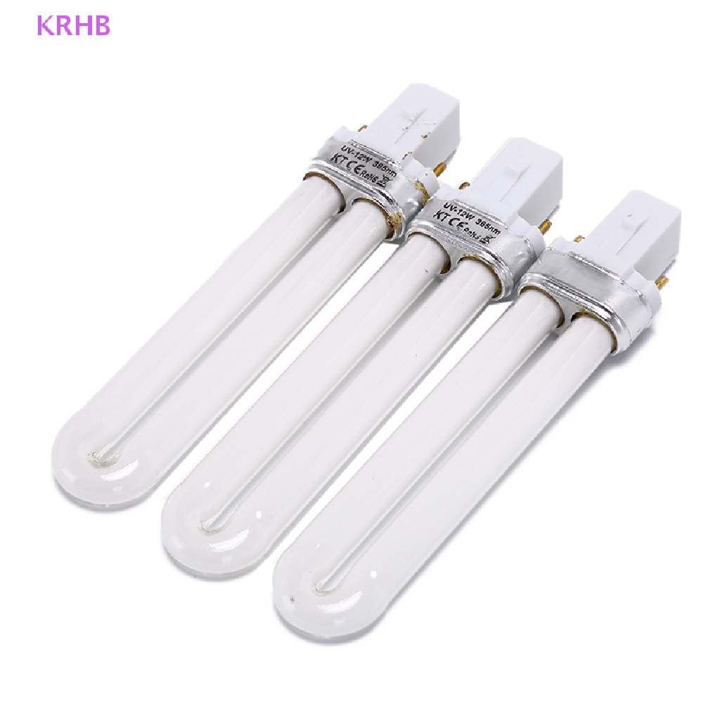 3 Bóng Đèn uv 12w Hong Khô Sơn Móng Tay Mới