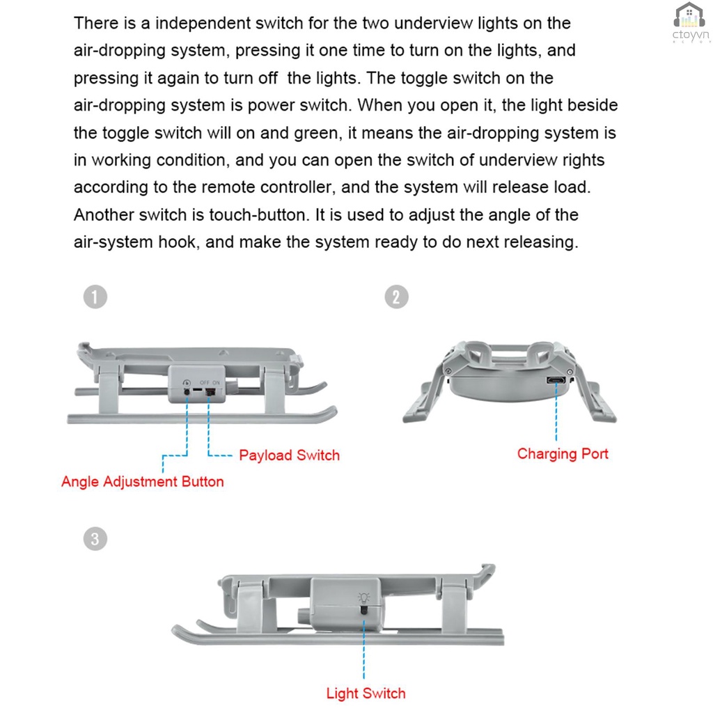 Thiết Bị Thả Mồi Chuyên Nghiệp Tương Thích Với DJI Air 2S / Mavic Air 2