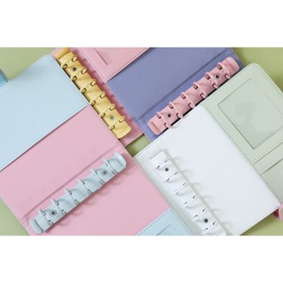 (Video) Sổ Planner da PU B6/B5 vuông màu Pastel