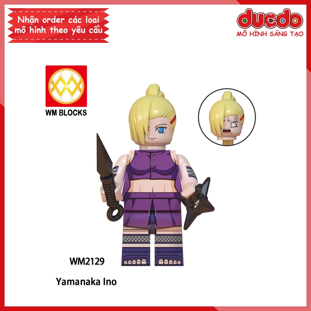 Minifigures các nhân vật trong Naruto Hokage Asuma Kurenai - Đồ chơi Lắp ghép Xếp hình Mô hình Mini WM WM6110