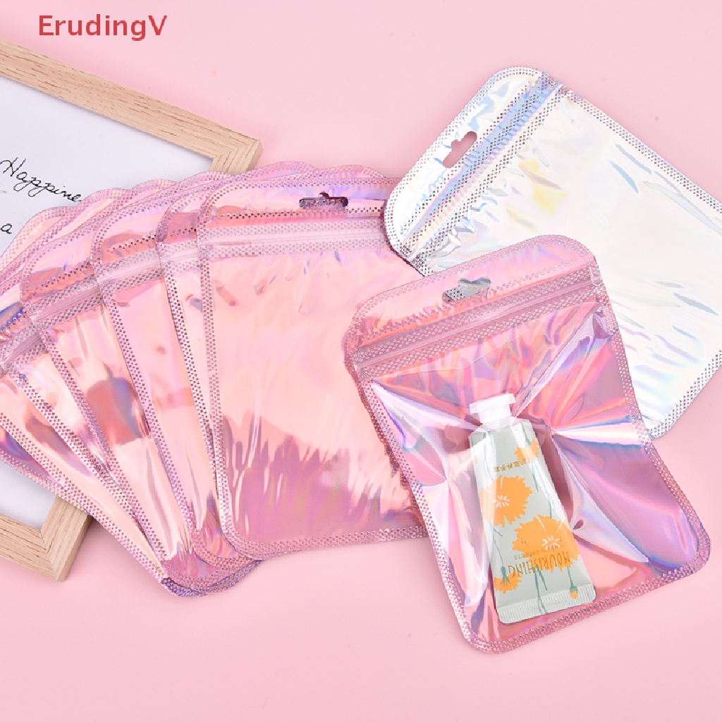 [ErudingV] Set 50 Túi Đựng Mỹ Phẩm Phẳng Mini 4 Kiểu Màu Laser