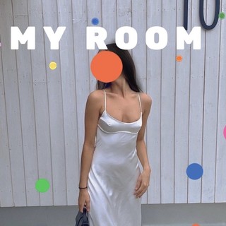 Váy đầm hai dây cơ bản cột lưng 2 kiểu lụa satin D10