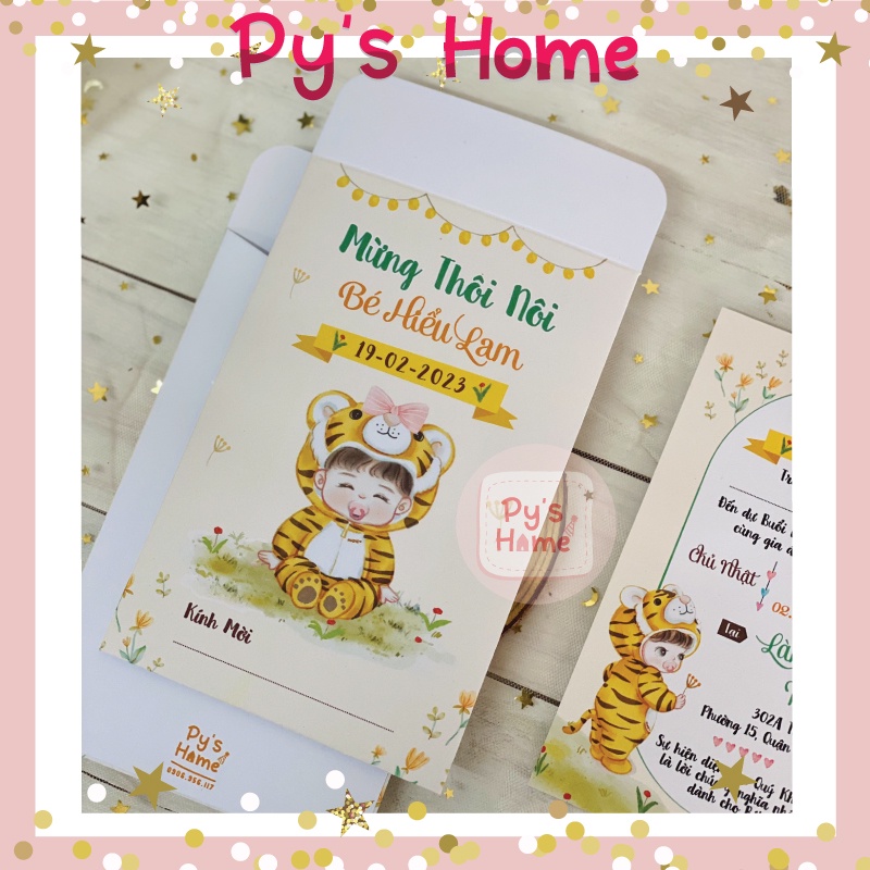 THIỆP THÔI NÔI - SINH NHẬT BÉ GÁI  - GIÁ 1 THIỆP