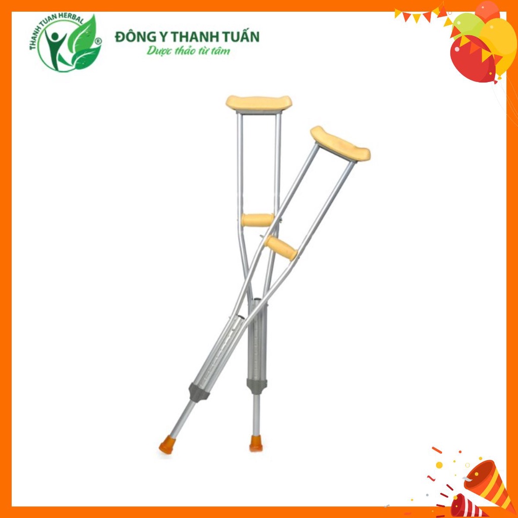 Nạng Nách Nhôm Tập Đi Người Lớn (1 Đôi) – Chăm Sóc Chấn Thương Sau Tai