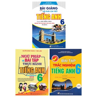  Sách - combo bài giảng và lời giải chi tiết - ngữ pháp và bài tập trắc nghiệm tiếng anh 6  bám sát sgk kết nối  